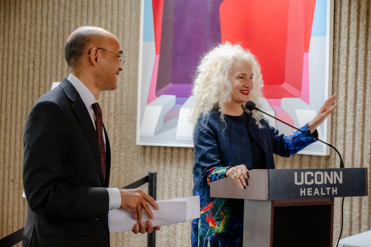 uconnhealth's tweet image. UConn Health celebrated the legacy of retired Board of Directors Chair Sanford "Sandy" Cloud Jr. with the dedication of a Board Room. During Sandy Cloud's 19 years on the Board, UConn Health experienced unprecedented growth. His commitment to the organization remains evident.
