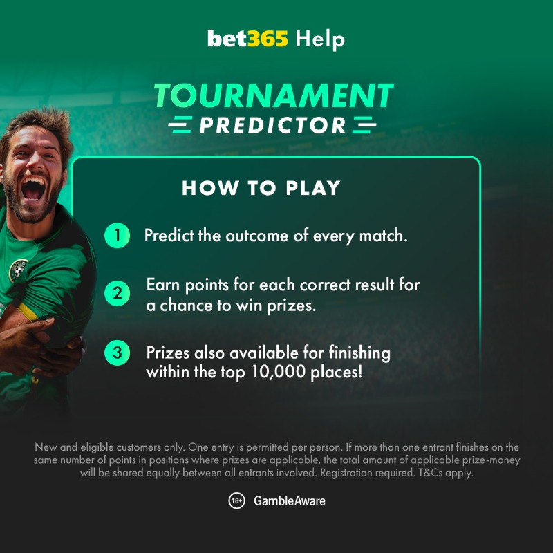 bet365 Tournament predictor - how to play