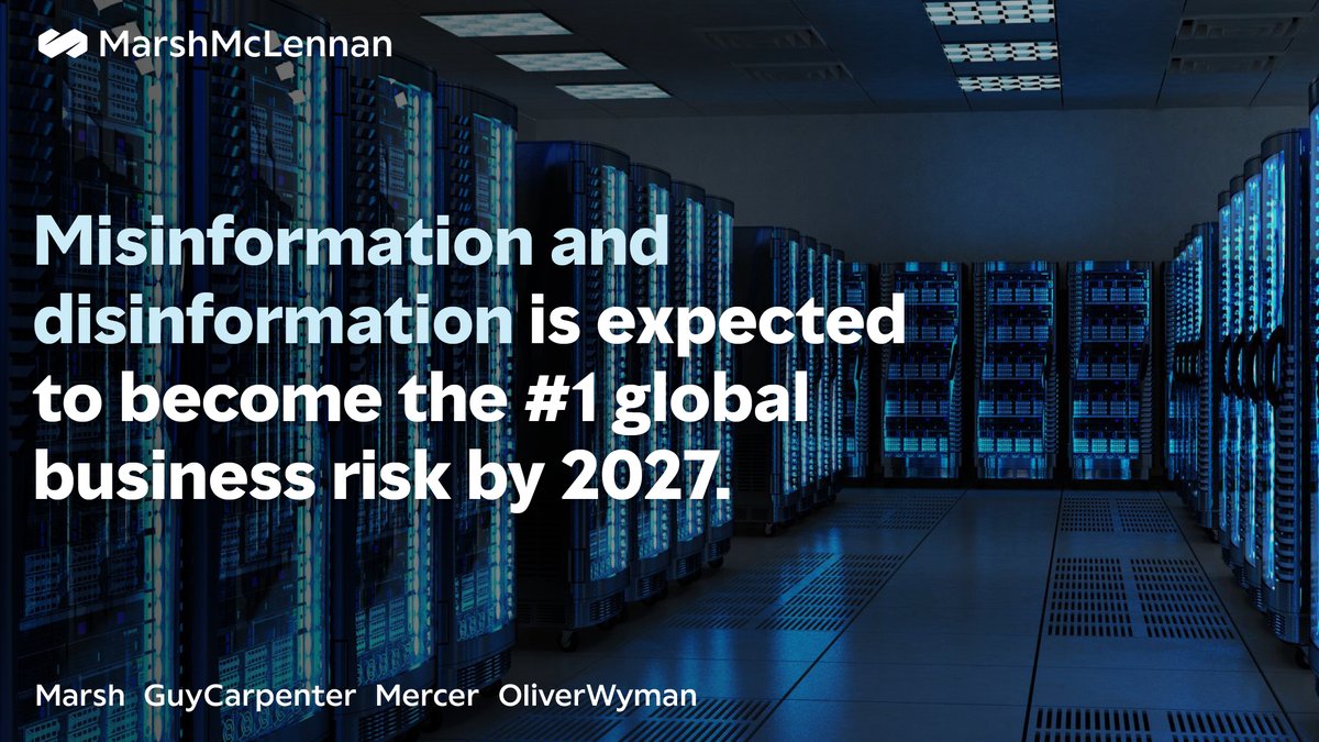 As the digital landscape evolves, the impact of false information on decision-making and reputation is more critical than ever. Stay ahead of this emerging threat by exploring #insights from the 2025 Global #Risks Report by @WEF. bit.ly/4dUZmOS #Risks25