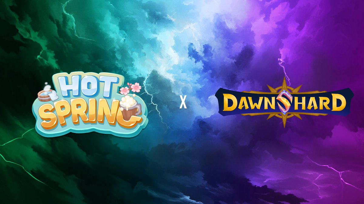 Dawnshard (@play_dawnshard) on Twitter photo Web3 gaming isn’t one-size-fits-all.
Sometimes it’s war.
Sometimes it’s warm baths.
We’re teaming up with <a href="/hotspring_HQ/">Hot Spring ⚡︎ The Cozy World</a> to bring two worlds together: one of fire and one of steam!
Let’s show that fun comes first 🔥 Web3 gaming isn’t one-size-fits-all.
Sometimes it’s war.
Sometimes it’s warm baths.
We’re teaming up with <a href="/hotspring_HQ/">Hot Spring ⚡︎ The Cozy World</a> to bring two worlds together: one of fire and one of steam!
Let’s show that fun comes first 🔥