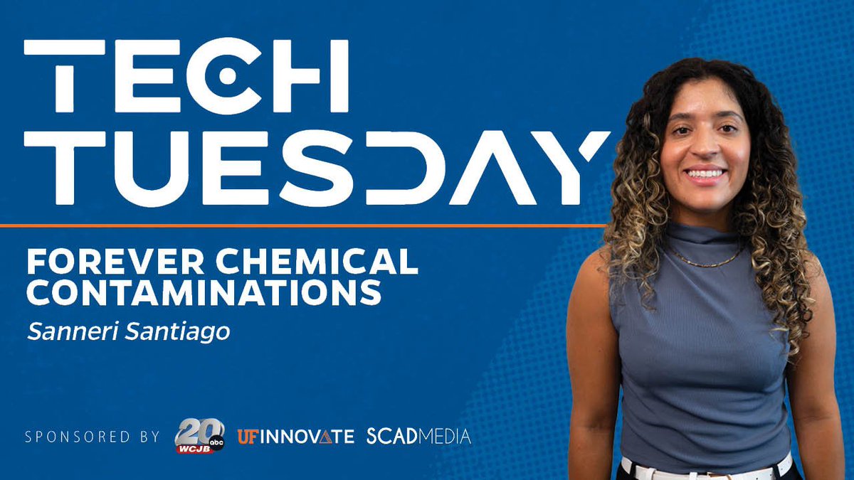 UFInnovate's tweet image. 🚀 This #TechTuesday, we’re highlighting @uflorida PhD candidate Sanneri Santiago, who is researching how extreme weather events affect the mobility of PFAS, otherwise known as “forever chemicals.” Check out the video to learn more!
🔗: youtube.com/watch?v=8bdjSF…