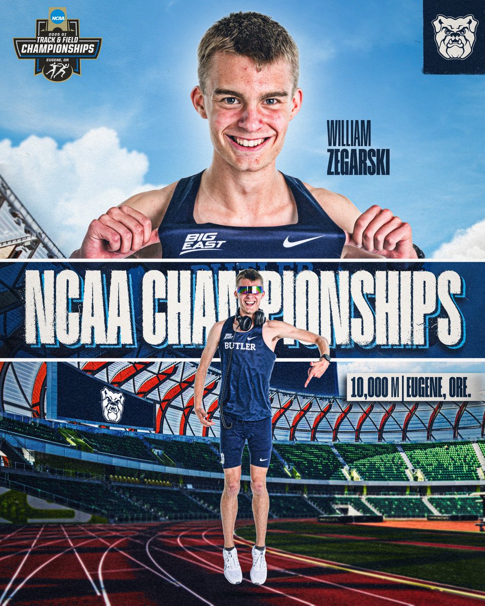 William Zegarski prepares to toe the line in the men's 10,000 meters tonight at the NCAA Outdoor Championships

📍 Eugene, Ore.
📺 Watch: bit.ly/4l3XZjf
📊 Live Results: bit.ly/4kZ9hFm
📰 Schedule: bit.ly/3FAPoFP

#ButlerWay