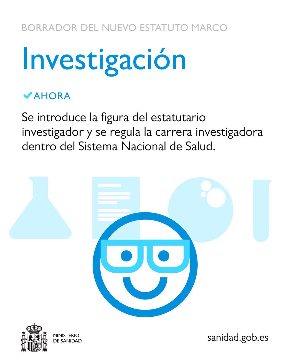 Se introduce la figura del personal estatutario investigador y se regula la carrera investigadora dentro del Sistema Nacional de Salud.