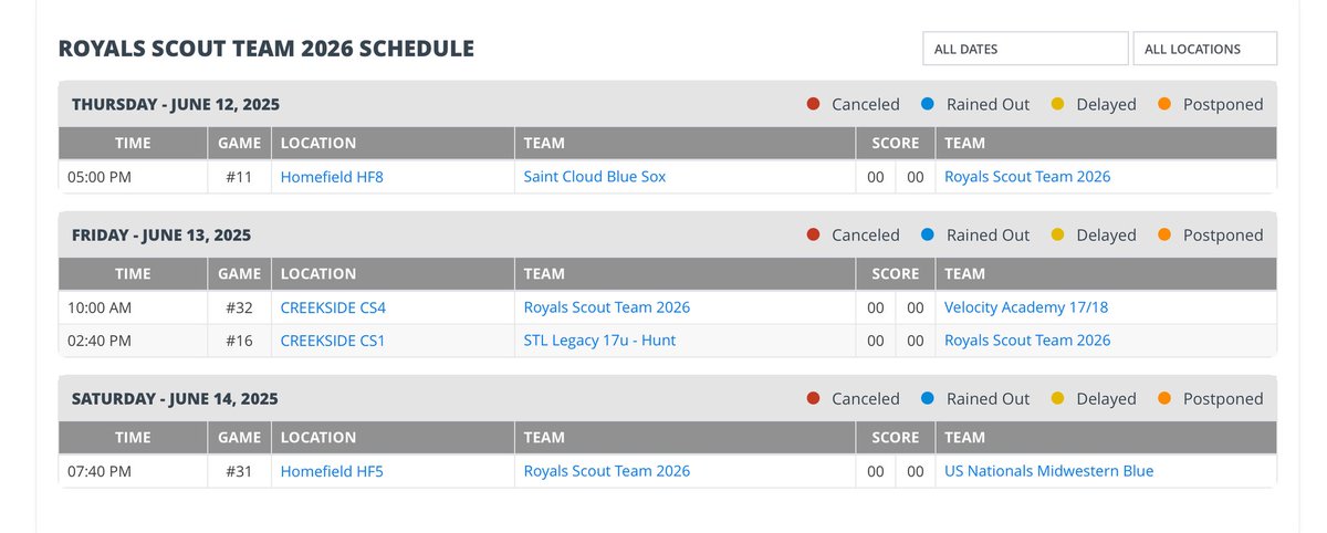 RoyalsScoutTeam (@royalsscoutteam) on Twitter photo Royals Scout Team 2026’s schedule for this weekends PBR KC Summer Championship.<a href="/PbrUrban/">Andy Urban PBR</a> <a href="/PBRTournaments/">Prep Baseball Tournaments</a> <a href="/PBR_Moulder/">Kevin Moulder</a> <a href="/ljhatchpb/">LJ Hatch Prep Baseball KC</a> Royals Scout Team 2026’s schedule for this weekends PBR KC Summer Championship.<a href="/PbrUrban/">Andy Urban PBR</a> <a href="/PBRTournaments/">Prep Baseball Tournaments</a> <a href="/PBR_Moulder/">Kevin Moulder</a> <a href="/ljhatchpb/">LJ Hatch Prep Baseball KC</a>