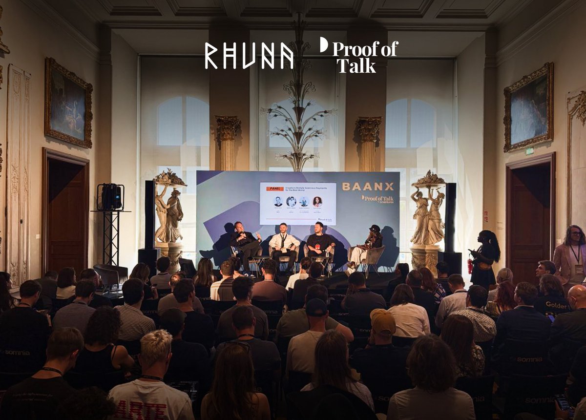 Rhuna (@rhunaio) on Twitter photo Full house at <a href="/BgdRadulescu/">Bogdan Radulescu</a>, <a href="/simonJones265/">Simon Jones</a>, <a href="/mlnielsen_/">Mathias Lundoe Nielsen</a> & <a href="/NovaLorraine/">Nova Lorraine aka SuperNova</a> panel: "Crypto x Lifestyle".
Thanks <a href="/proofoftalk/">Proof of Talk</a> for the invite! π₯ Full house at <a href="/BgdRadulescu/">Bogdan Radulescu</a>, <a href="/simonJones265/">Simon Jones</a>, <a href="/mlnielsen_/">Mathias Lundoe Nielsen</a> & <a href="/NovaLorraine/">Nova Lorraine aka SuperNova</a> panel: "Crypto x Lifestyle".
Thanks <a href="/proofoftalk/">Proof of Talk</a> for the invite! π₯