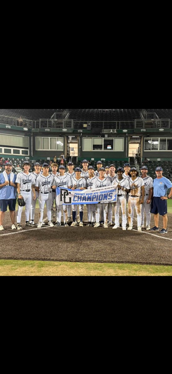 3 HIGH SCHOOL CHAMPIONS THIS WEEK.  17u Bonesio won the Perfect Game.  16u Flo won the 17u National VTool and 15u Gavin won the VTool as well.  This Summer is going to be a blast!