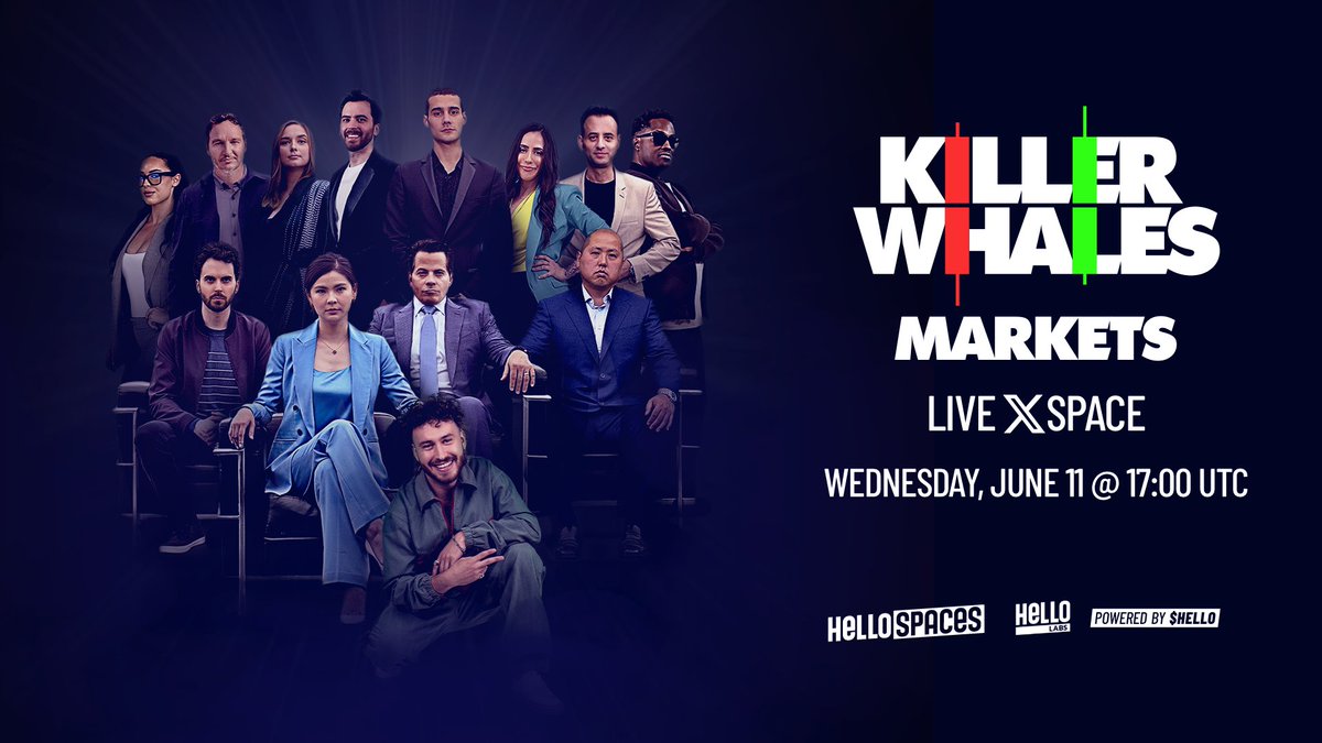 Killer Whales (@killerwhalestv) on Twitter photo Killer Whales: Markets – Episode 15 – Powered by $HELLO
Join us in 1 hour at 5pm UTC for real-time market insights, and unfiltered discussions on the latest in crypto! 🚀
Joining the Space:
🎙️ Maurice Andrew – <a href="/ShubzyM/">Maurice Andrew</a>
🎙️ Sander Gortjes – <a href="/sander_gortjes/">Sander Gortjes</a>
🎙️ Bunny - Killer Whales: Markets – Episode 15 – Powered by $HELLO
Join us in 1 hour at 5pm UTC for real-time market insights, and unfiltered discussions on the latest in crypto! 🚀
Joining the Space:
🎙️ Maurice Andrew – <a href="/ShubzyM/">Maurice Andrew</a>
🎙️ Sander Gortjes – <a href="/sander_gortjes/">Sander Gortjes</a>
🎙️ Bunny -