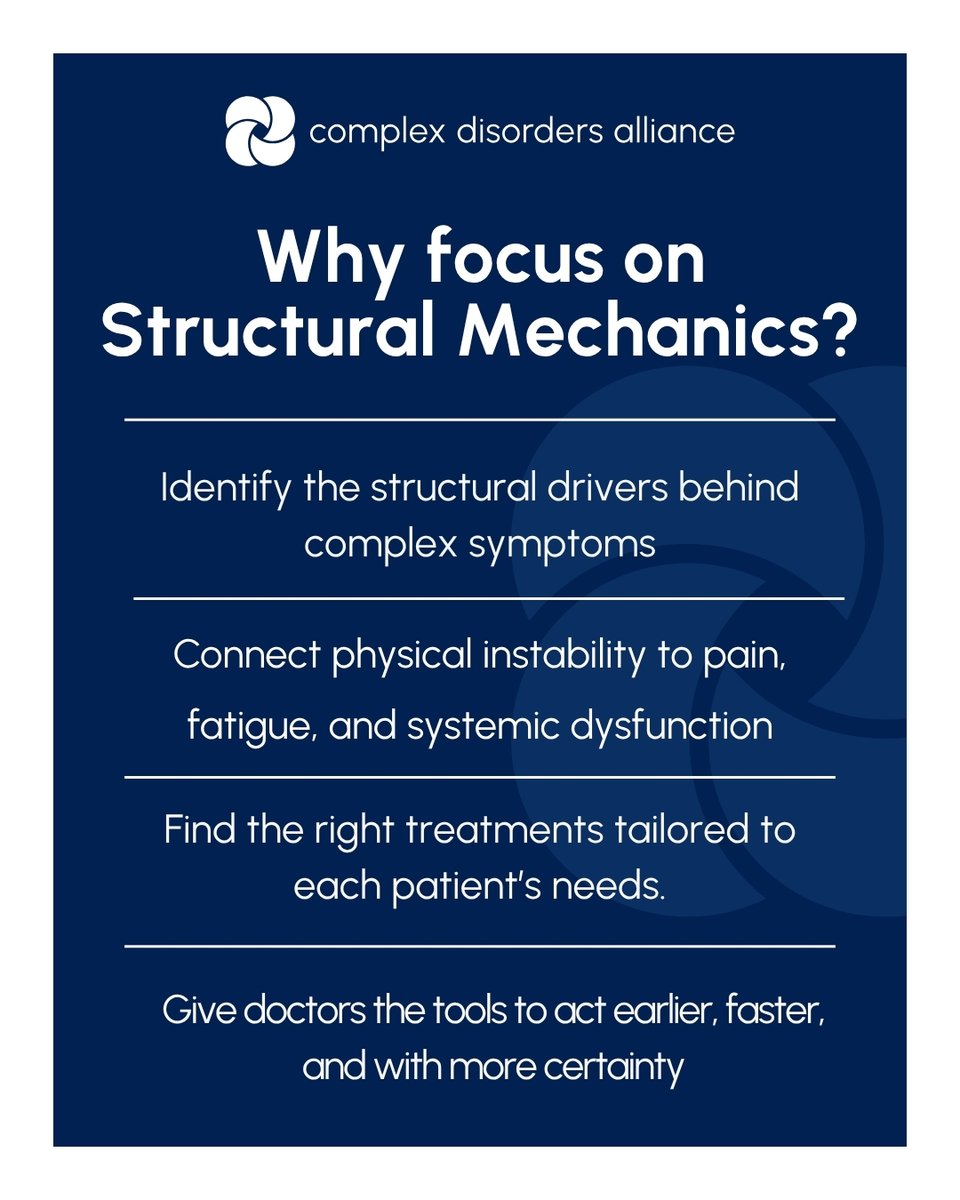 CODA_research's tweet image. At Complex Disorders Alliance (CODA), we support structural mechanics research to uncover how physical forces in the body impact long-term health. This includes conditions like connective tissue disorders, craniocervical instability (CCI), and atlantoaxial instability (AAI).…