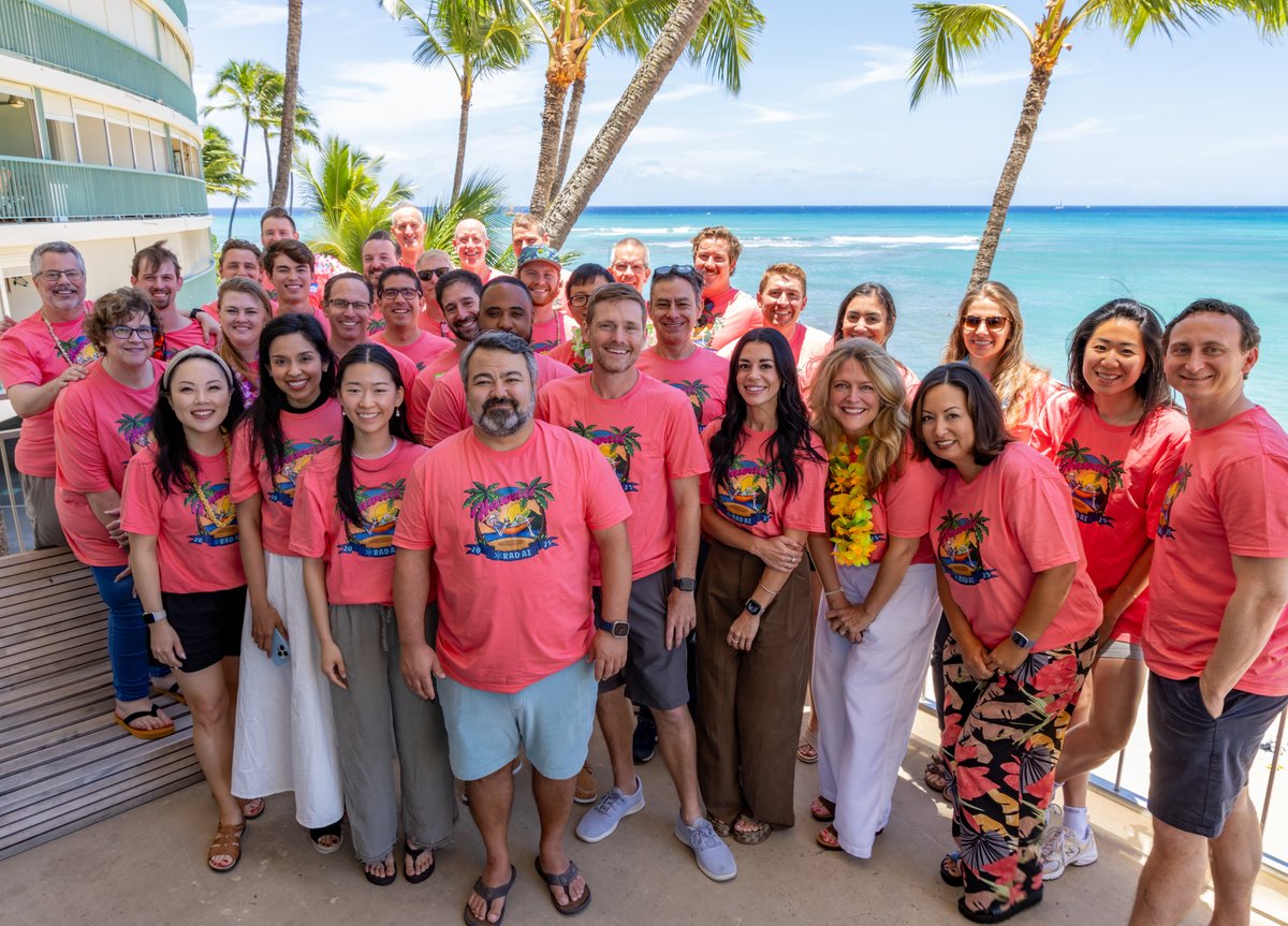 radai's tweet image. Aloha from Hawaii! 🌺🏝️
Our Commercial Team—Sales, Marketing, Customer Success, RevOps, plus a few special Legal and HR Radineers—just wrapped an unforgettable team offsite.
Everyone left feeling connected, recharged, and ready to crush what’s ahead!