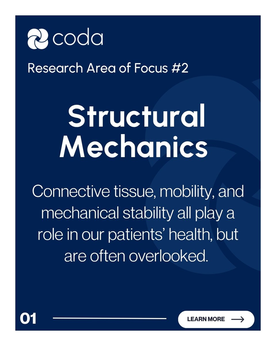 CODA_research's tweet image. At Complex Disorders Alliance (CODA), we support structural mechanics research to uncover how physical forces in the body impact long-term health. This includes conditions like connective tissue disorders, craniocervical instability (CCI), and atlantoaxial instability (AAI).…