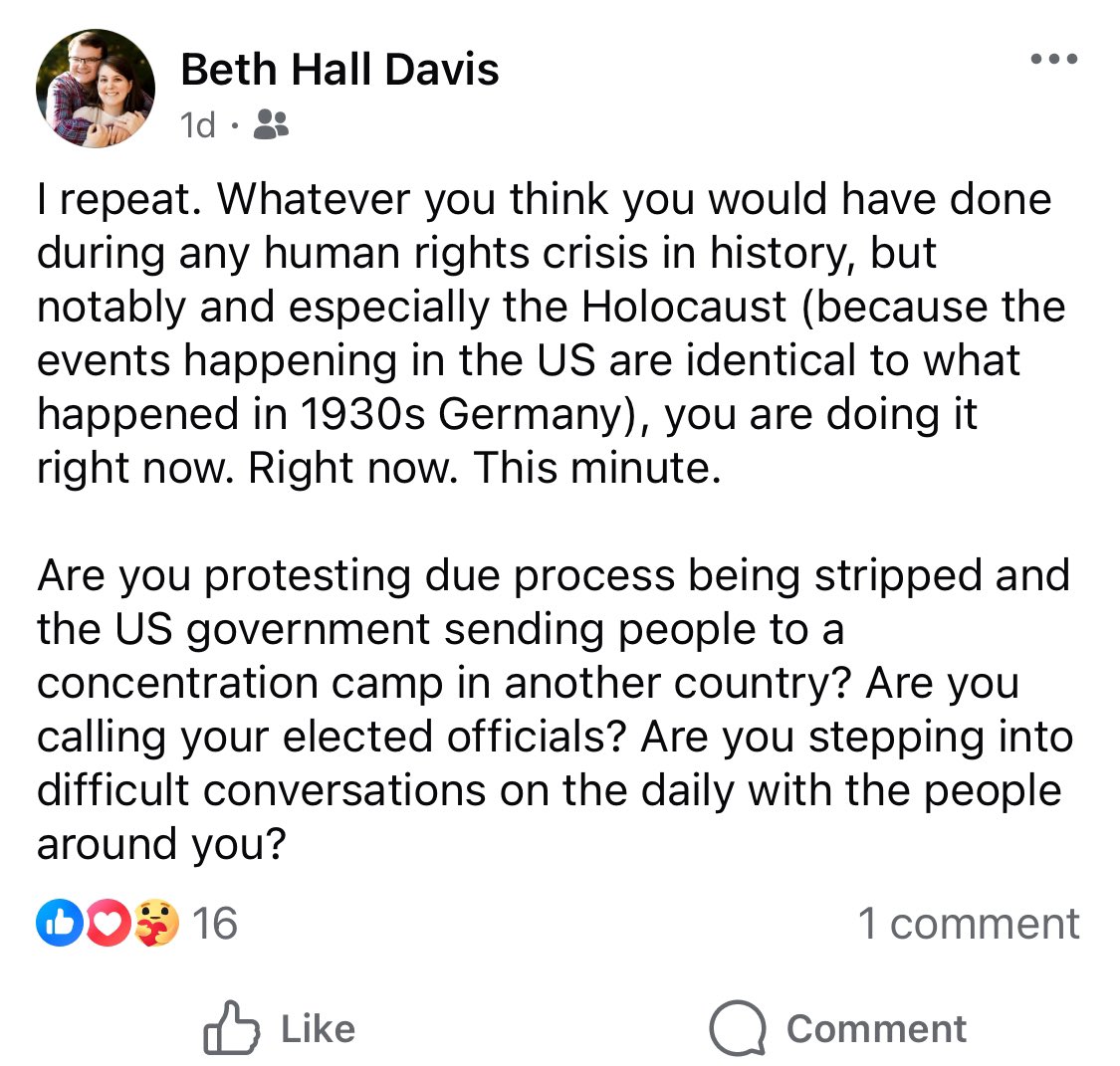 BREAKING: The content strategy manager for UT Knoxville's division of student life said Trump's immigration enforcement is "identical to what happened in 1930s Germany" and compared it to "the Holocaust."