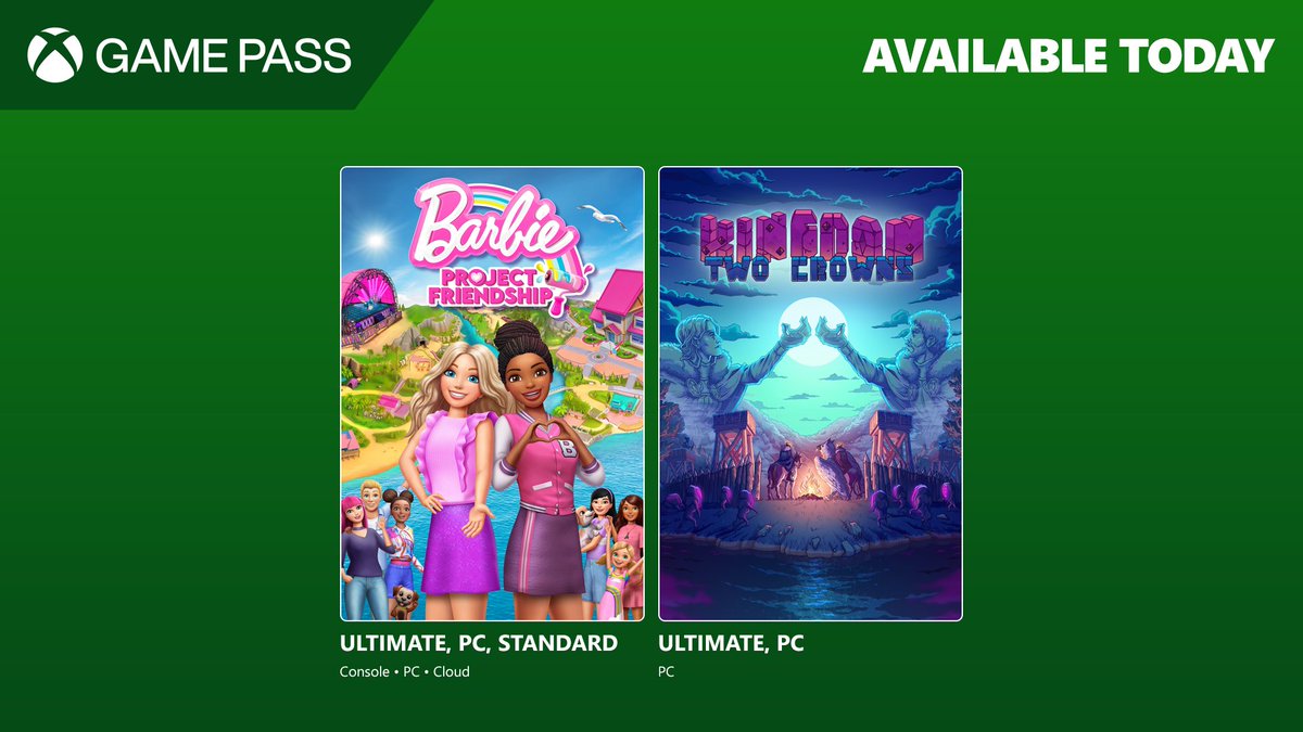 XBOXGamePass's tweet photo. see below for two more games you can play today 👀 https://t.co/Ww0BgK5ODq