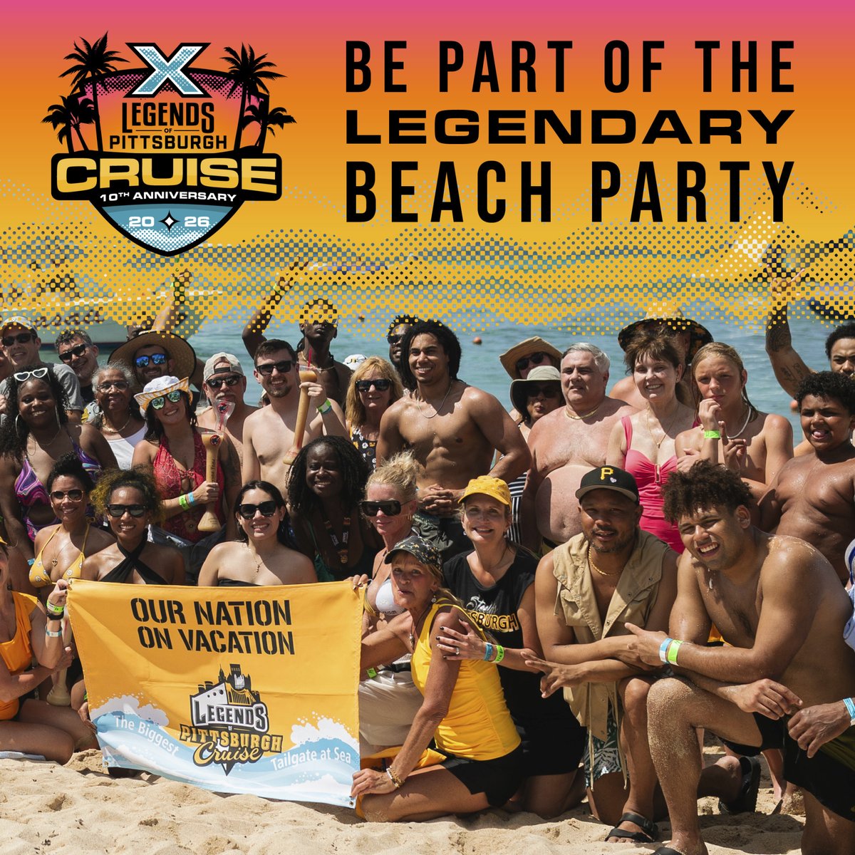 It’s not just a beach party, it’s a legendary celebration! Sand, music, and Pittsburgh Legends come together in one of the most fun-filled moments of the trip. Are you ready to party? 😎

Secure your spot: ow.ly/xwmh50W1wf9

#BeachPartyWithLegends #LegendsOfPittsburgh
