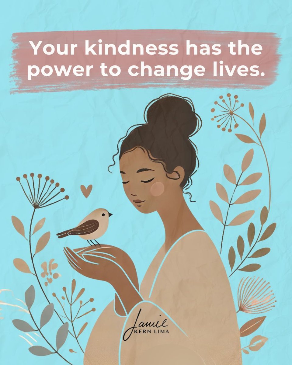 JamieKernLima's tweet photo. A simple word, a thoughtful gesture, or just showing up with love can create ripples you may never see. 💖 The world needs your light—never underestimate the impact of your kindness. 🌟

#KindnessMatters #YouAreWorthy #BeKind #JamieKernLima #SelfLove #Inspiration https://t.co/gn4HdZmN1R