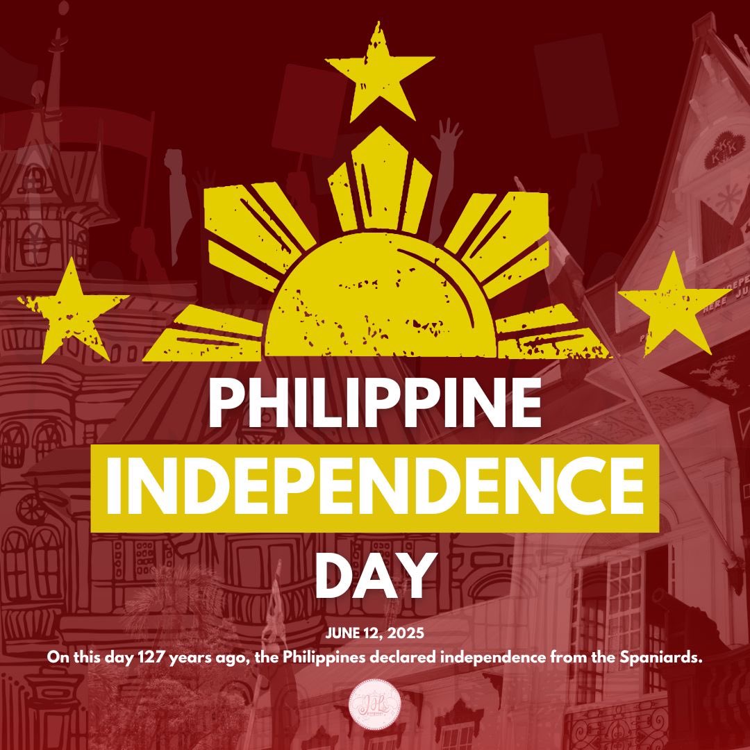 jslsprogram's tweet image. On this day 127 years ago, the Philippines declared independence from the Spaniards 🇵🇭

As we commemorate this day, may we bear the same unwavering spirit to freely express ourselves and uphold the Filipino values.