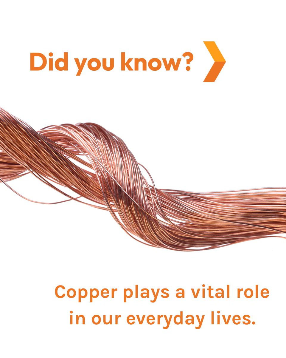 #Copper plays a vital role in our everyday lives. Copper is used in wiring, plumbing, air conditioning, electronics, jewelry, transportation, building construction, coins, cookware, and a variety of other products. Let’s give copper the appreciation it deserves! 

<a href="/TasekoMines/">Taseko</a>