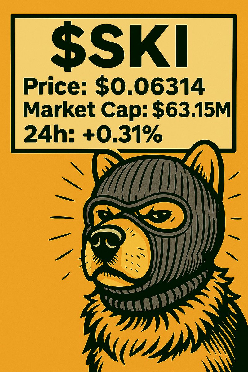 memwalletio's tweet photo. 🫡 $SKI — the real dog on Base

▫️ Price: $0.06314
▫️ Market Cap: $63.15M
▫️ 24h: +0.31%

🐾 Trade $SKI in 1 click with MemWallet — and earn points in the Solana Sprint: https://t.co/bHpmQXeyGt