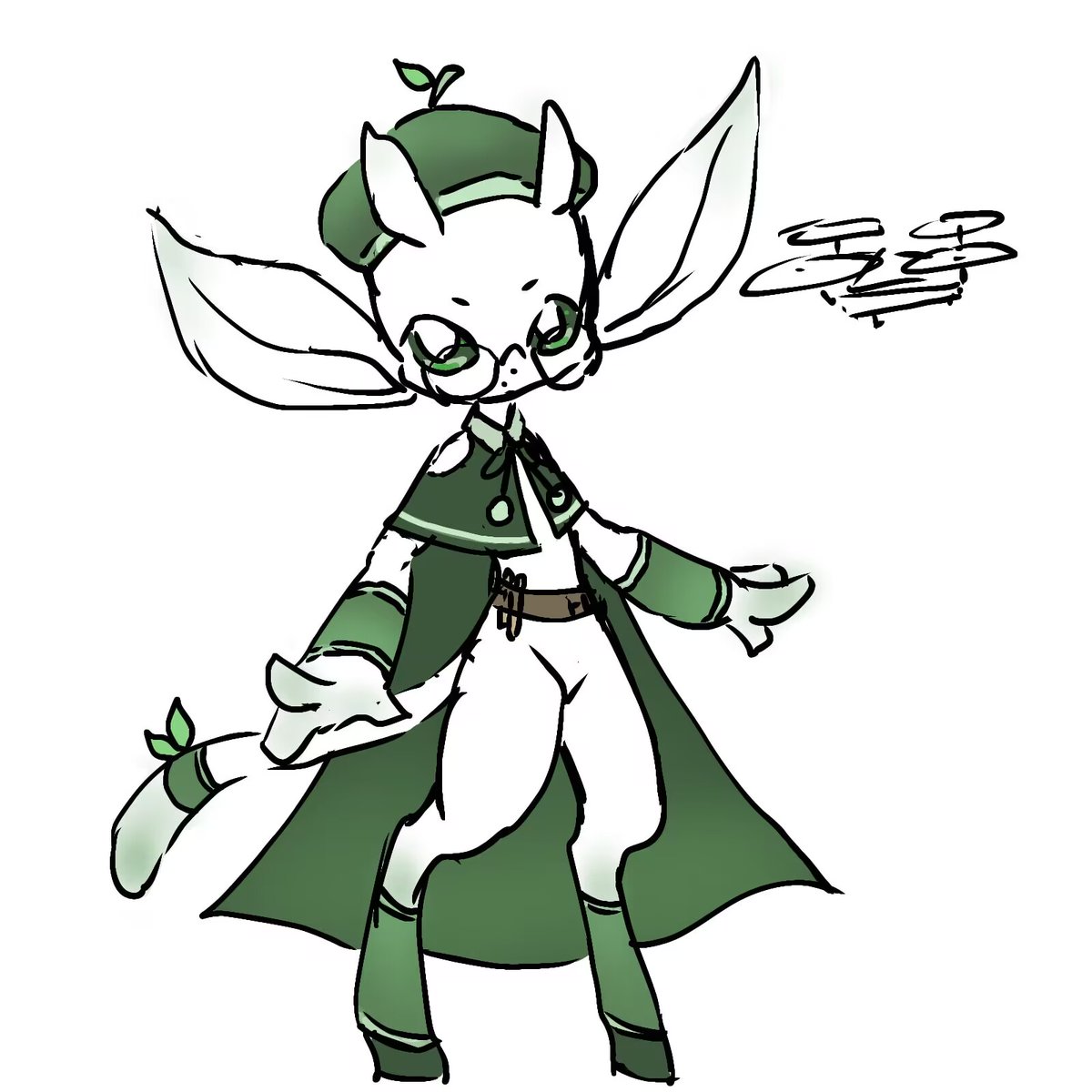 Here's my new Orioc named Olivine, a designer and painter from Niwen. 

He is quiet and imaginative, and he is introverted in dealing with others.

Art by <a href="/dean2739/">德安dean</a> 

#Ori #Orioc