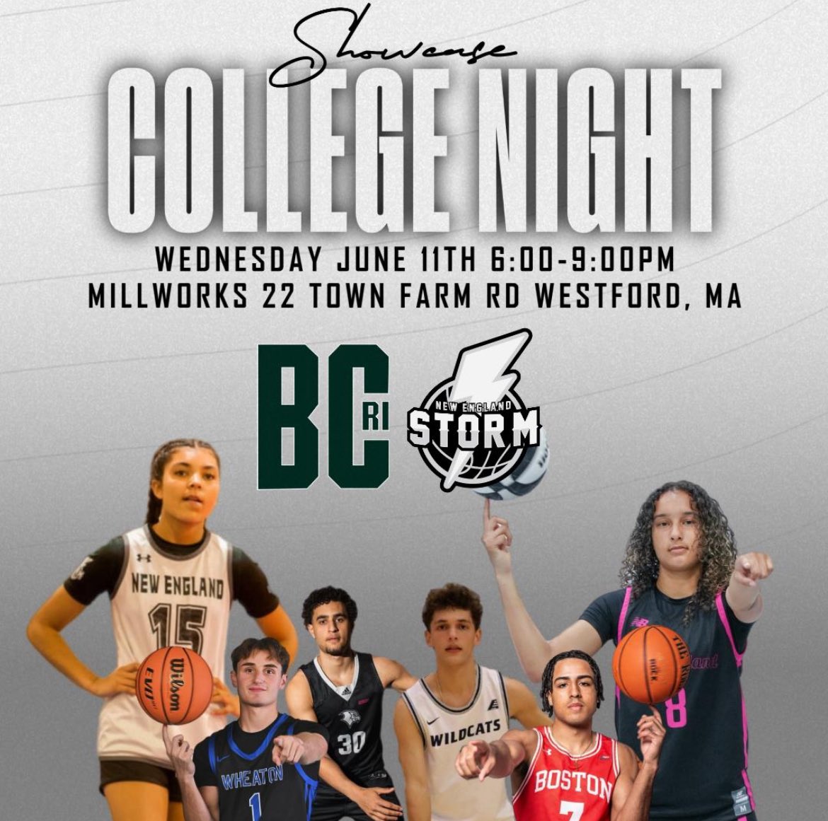a5sanchez5's tweet image. Coaches! NE STORM X BCRI College Night Showcase. I will be playing for Team 2 and will be playing 3 30 minute games. 
Game 1: Court 2 6:35pm vs BCRI Team 1
Game 2: Court 1 7:05pm vs BCRI Team 2
Game 3: Court 1 7:35pm vs BCRI Team 3
@NEStormNHDir 
@FennisDembo87 
@NAKnightshoop
