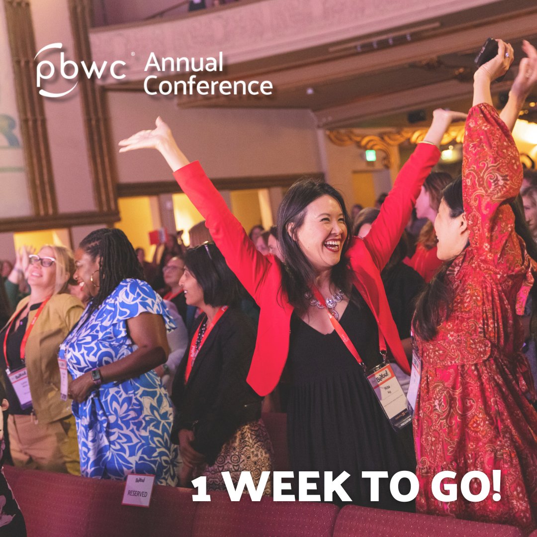 ⏳ We’re just 1 week away from our #PBWC2025 Conference—get ready for transformative keynotes, meaningful connections &amp; a community that inspires action. What are you excited about?

There’s still time to join us with a virtual ticket now! ow.ly/EN8E50W7Koi

#WeWill #PBWC