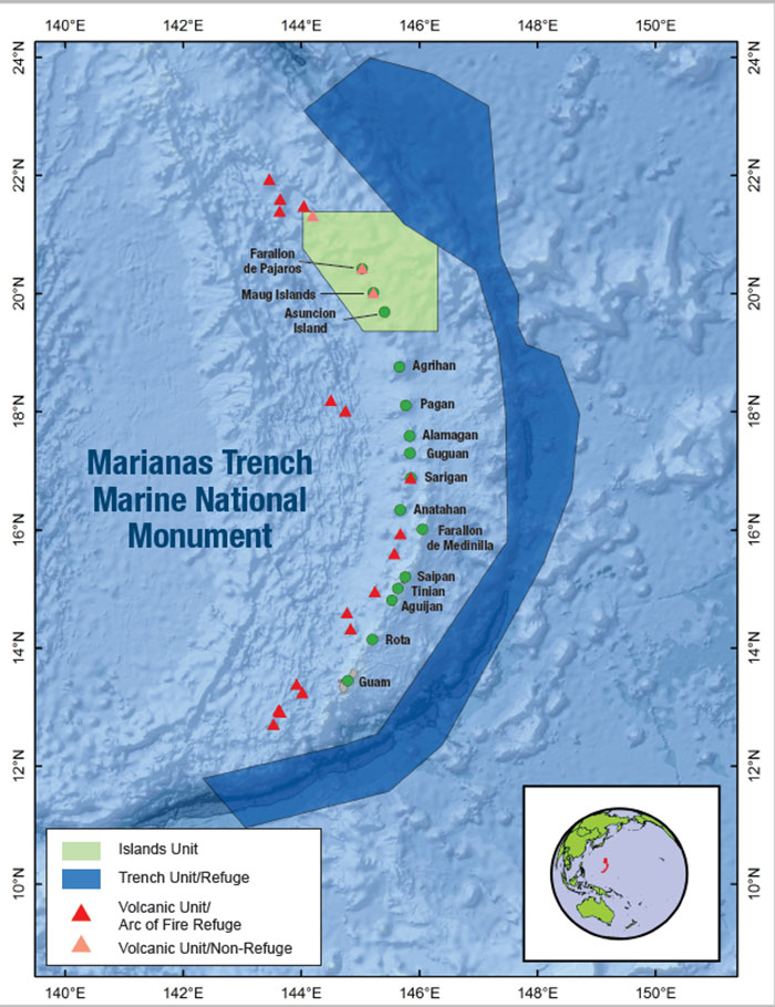 Get to know more about where we've been for the beginning of our 2025 season! The #MarianaTrenchMarineNationalMonument protects 95,216 square miles (246,610 km2) of submerged lands and waters around the Mariana Archipelago. It includes three units: Islands, Volcanic, and Trench.