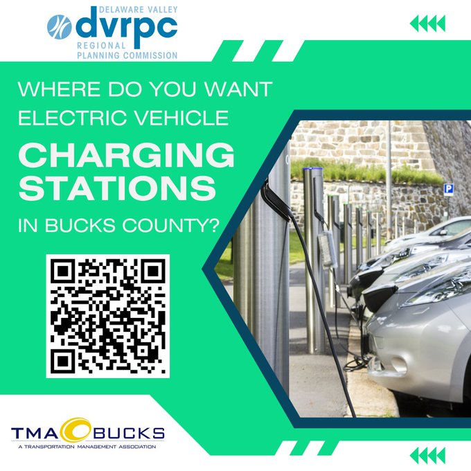 TMA Bucks (@tmabucks) on Twitter photo Time is running out! ⌛️ Where do you want electric vehicle charging stations in Bucks County? Let <a href="/DVRPC/">DVRPC</a> know in a quick survey! tmabucks.com/where-do-you-w…
<a href="/PennDOTNews/">PA Department of Transportation</a> | <a href="/511PAPhilly/">511PA Philadelphia</a> Time is running out! ⌛️ Where do you want electric vehicle charging stations in Bucks County? Let <a href="/DVRPC/">DVRPC</a> know in a quick survey! tmabucks.com/where-do-you-w…
<a href="/PennDOTNews/">PA Department of Transportation</a> | <a href="/511PAPhilly/">511PA Philadelphia</a>