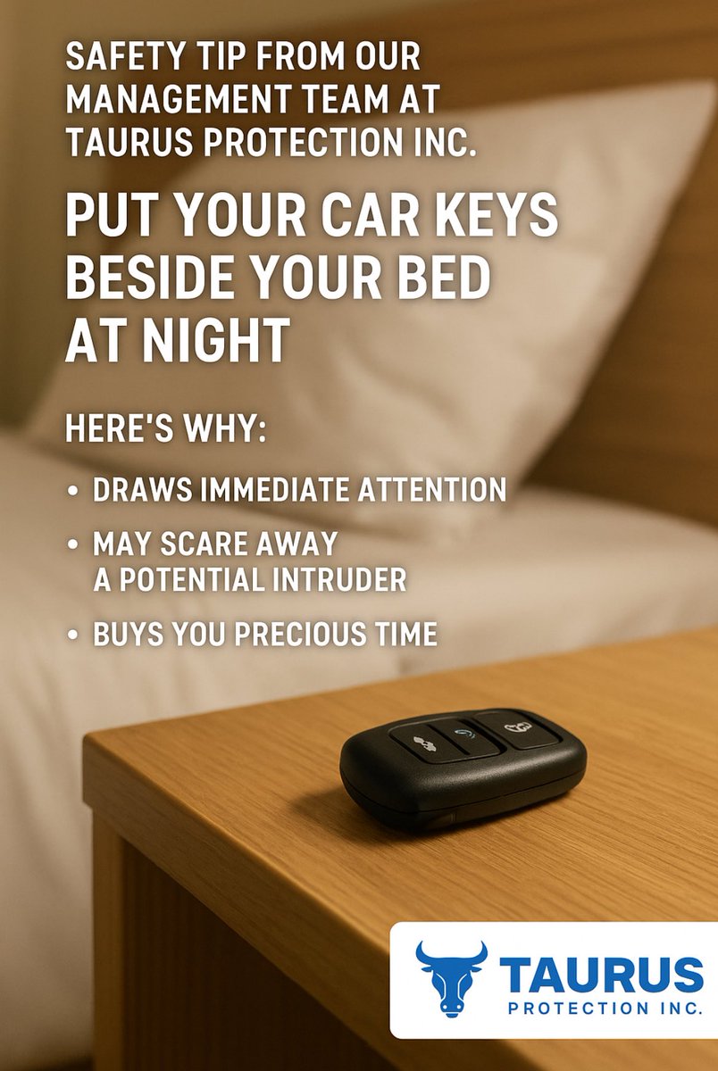 security_taurus's tweet image. 🚨 SAFETY TIP FROM OUR MANAGEMENT TEAM AT TAURUS PROTECTION INC. 🚨

💻 Learn more: securitybytaurus.com
#TaurusProtectionInc #HomeSecurityTips #SafetyFirst #StayAlert #SecurityByTaurus #ProtectWhatMatters #CrimePrevention #SelfDefense #CommunitySafety #SecurityAwareness