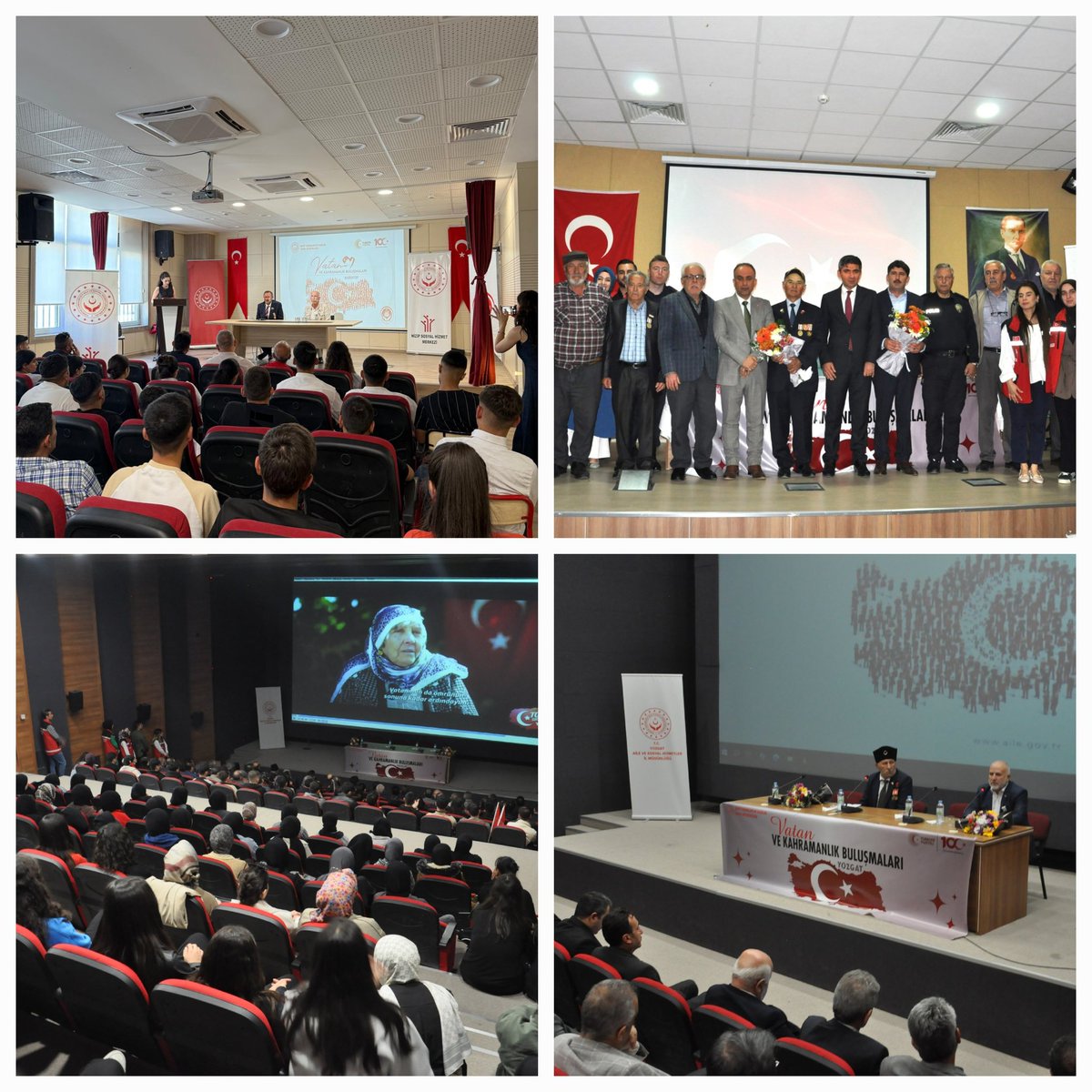 🇹🇷 Kahraman gazilerimiz, örnek şahsiyetleriyle gençlerimize ilham olmaya devam ediyor.

📍Batman, Gaziantep, Trabzon, Yozgat, Şanlıurfa il müdürlüklerimizin koordinasyonunda gerçekleştirilen Vatan ve Kahramanlık Buluşmaları ile gençlerimiz, kahraman gazilerimizin vatan sevgisi ve