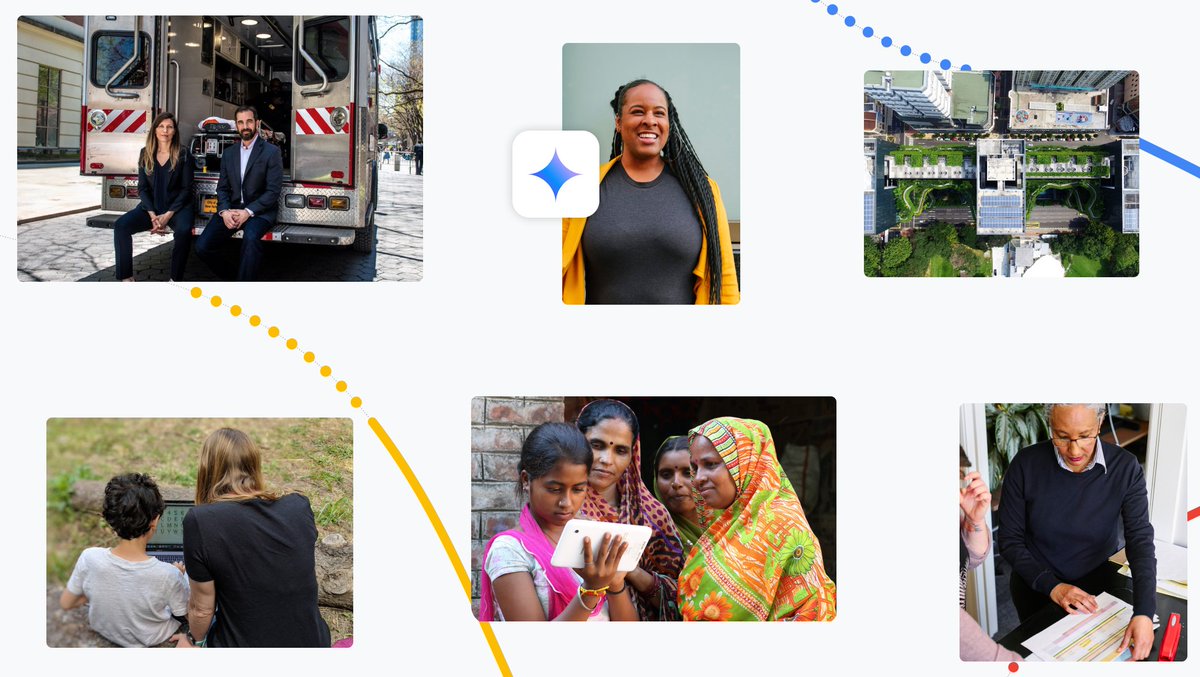 Googleorg's tweet image. It’s a new era of innovation for the nonprofit sector! #GoogleforNonprofits will expand to over 100 new geographies meaning more nonprofits may access #AI features in #Gemini and #NotebookLM to move their missions forward. Learn more: goo.gle/45PUUig