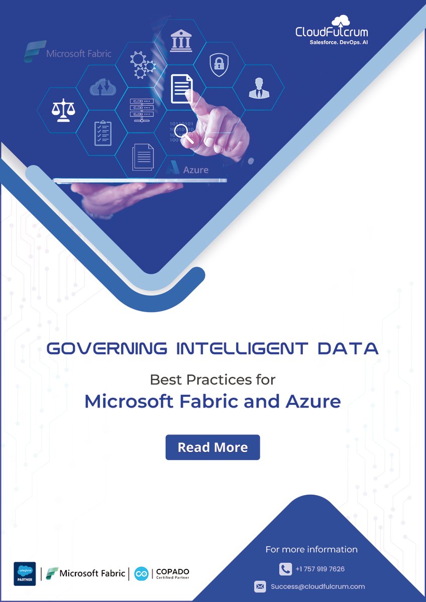 𝐃𝐚𝐭𝐚 𝐠𝐨𝐯𝐞𝐫𝐧𝐚𝐧𝐜𝐞 ≠ 𝐀𝐈 𝐛𝐚𝐫𝐫𝐢𝐞𝐫 It's your foundation for success!
Key pillars: ✅ Quality data ✅ Security controls ✅ Compliance ✅ Lineage tracking
Full guide: bit.ly/4kVw7hP
#DataGovernance #AI #Azure #CloudFulcrum
