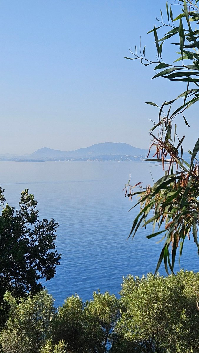 Somewhere in the mountains in Corfu. I decided to flee to the sun and see if it would help, but dang, Mr Kink lives here too! Otherwise, it's frightfully hot, no caffeine or alcohol but some beautiful views and occasional eye candy 🧐