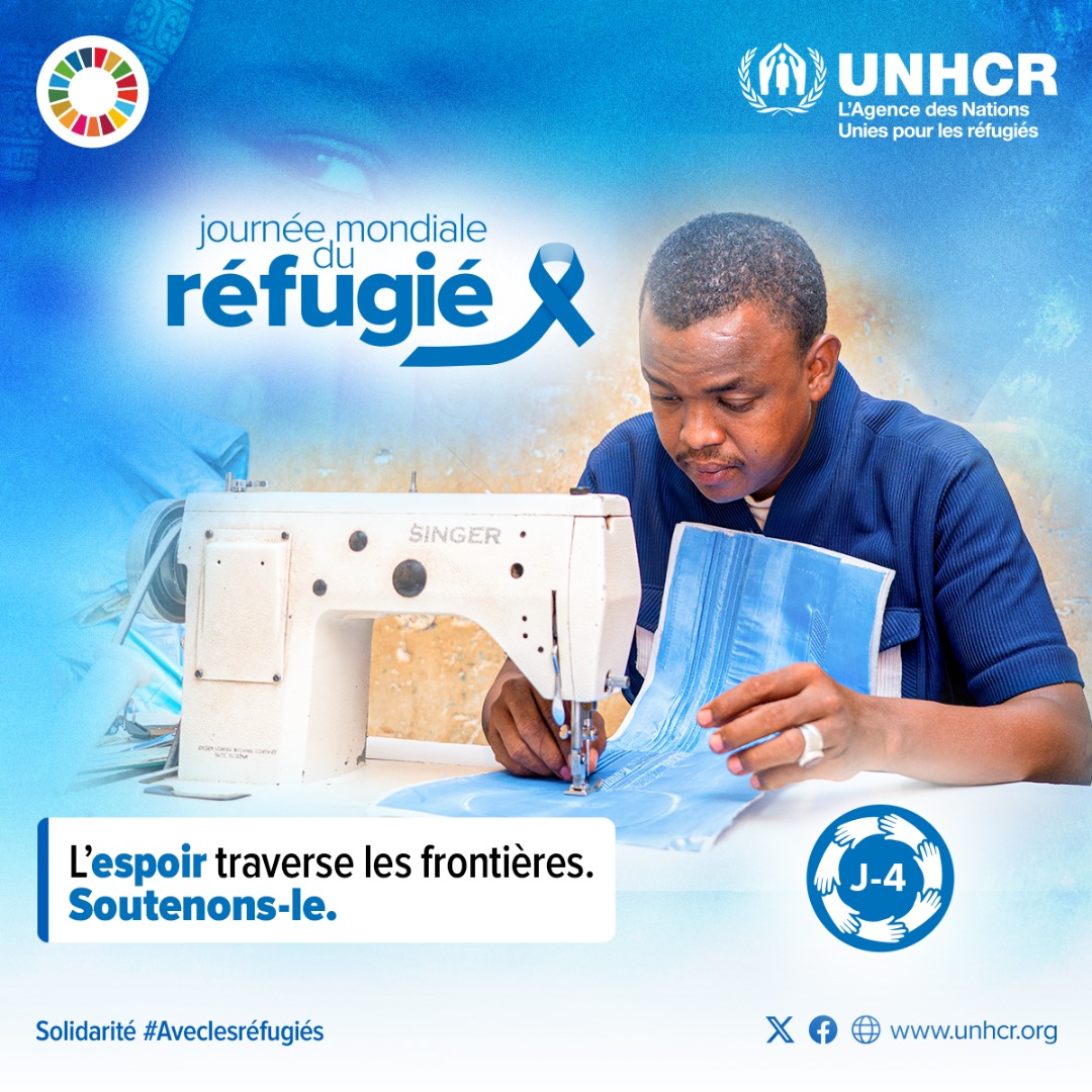 UNHCR Burkina Faso (@unhcr_bf) on Twitter photo Solidarité #Aveclesréfugiés Commémoration de la Journée Mondiale du Réfugié, édition 2025 - Jour J-4
<a href="/UNHCRWestAfrica/">UNHCR West & Central Africa</a> Solidarité #Aveclesréfugiés Commémoration de la Journée Mondiale du Réfugié, édition 2025 - Jour J-4
<a href="/UNHCRWestAfrica/">UNHCR West & Central Africa</a>