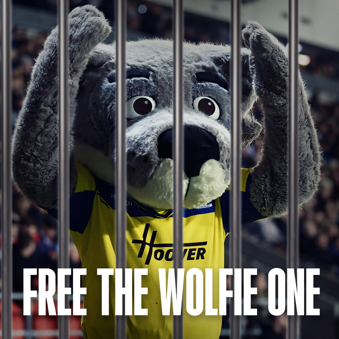 WarringtonRLFC's tweet photo. 😢 BREAKING: Wolfie is officially under investigation for the Grade A incident of "Inciting the Crowd". The Club will appeal any suspension

#WolfieOnTrial #WeStandWithWolfie https://t.co/KGhZMaCpyJ