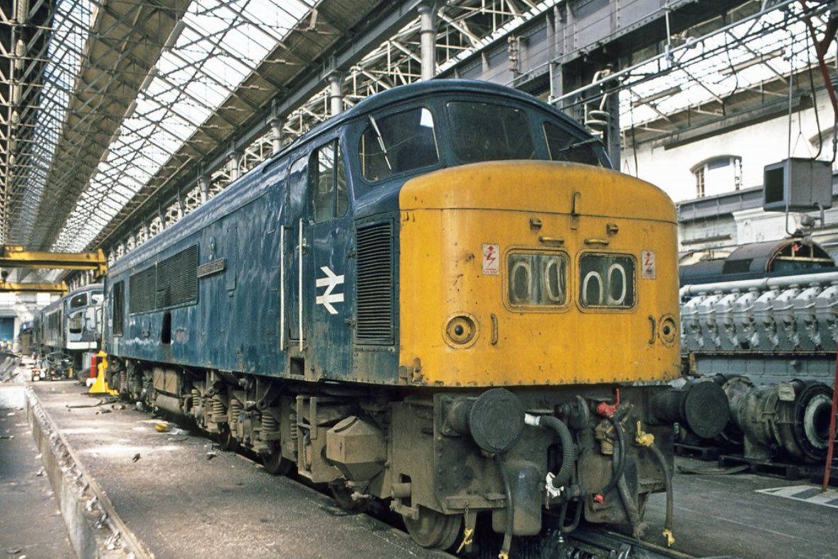 45039 receives attention at BREL Derby Works, 30th April 1977 #MidWeekPeak

📸 David Hayes