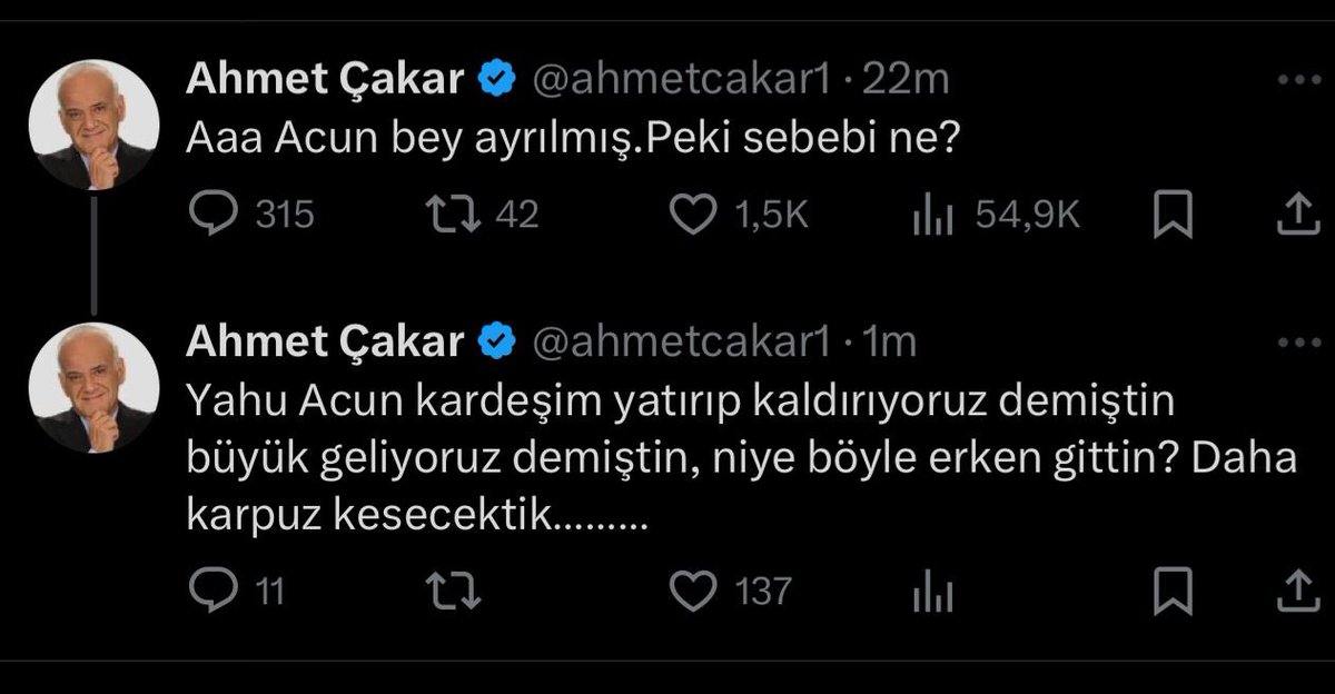 Kesinlikle hocam‘a <a href="/ahmetcakar1/">Ahmet Çakar</a> katiliyorum en büyük futbol programında geçen seneler bu aylarda o şahıs diyordu soldan biri yatıra kaldıra gidiyor diye o biri’de değerini anlamadı sayın Portekiz Special One eee noldu şimdi? O yatıra kaldıra giden Oyuncuyua da gönderdiniz REZALET