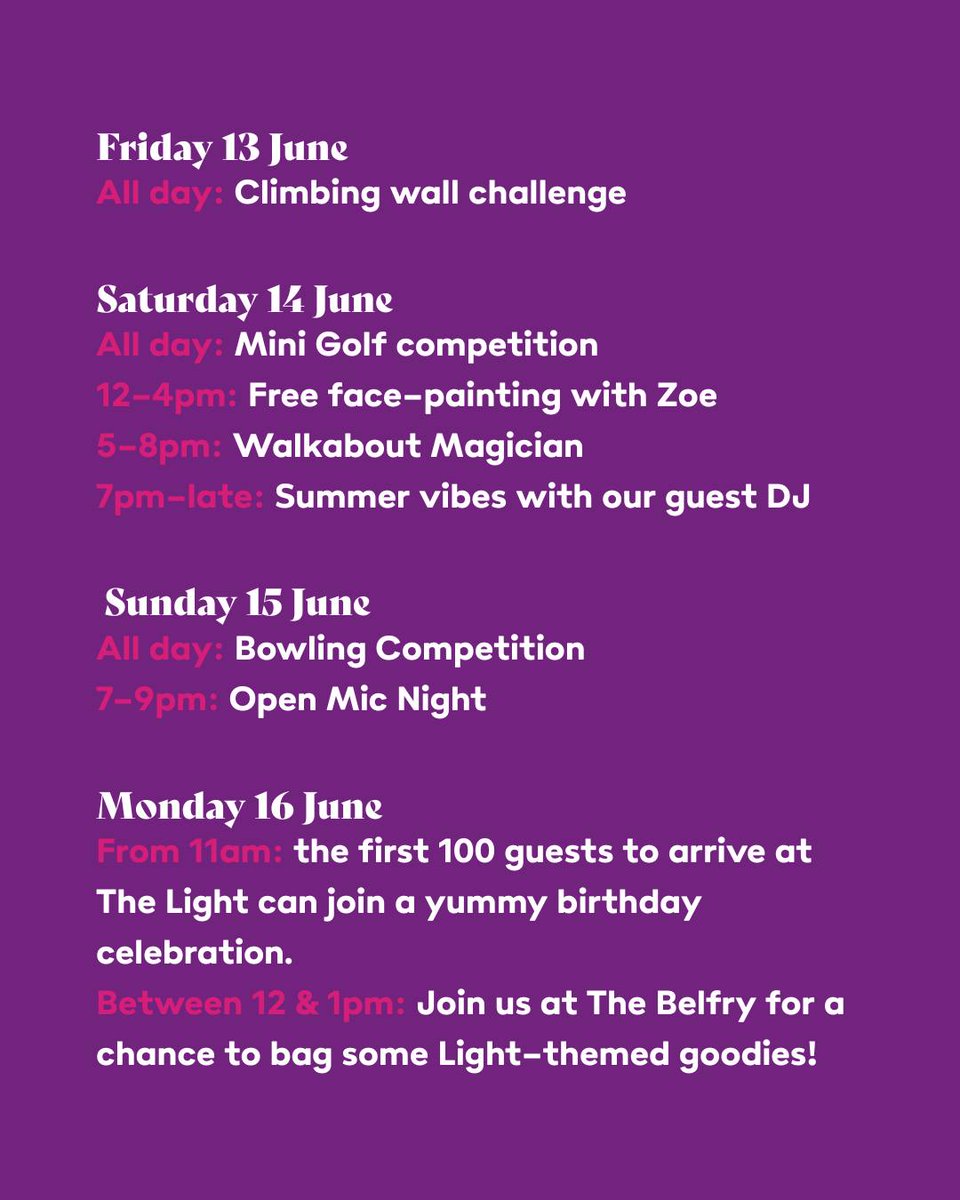 It's party time at The Light Redhill 🎉 They've got a bunch of events on this weekend to celebrate, so make sure you visit to get involved!

#TheLight #RedhillCinema #TheLightRedhill