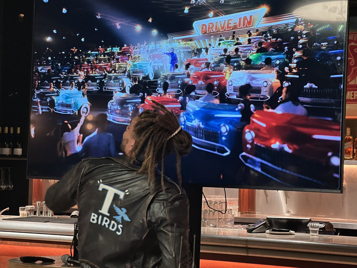 theatre_weekly's tweet image. We went to the launch of Secret Cinema’s GREASE: The Immersive Movie Musical - the doors to Rydell High will open for just six weeks from Friday 1 August to Sunday 7 September at Evolution London, in Battersea Park #WeGoTogether
Artist Impression: Dale Croft