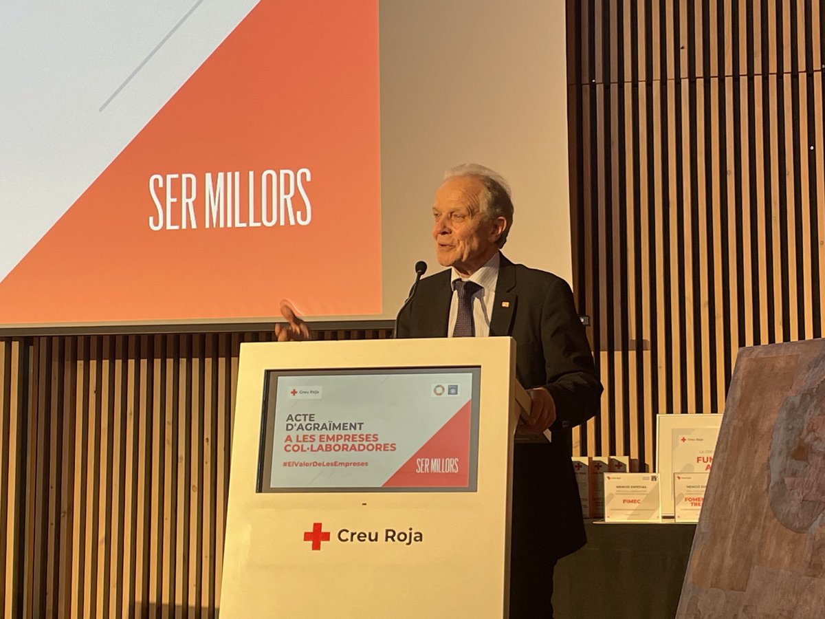 Creu Roja Catalunya (@creurojacat) on Twitter photo "Amb el vostre suport feu possible que els nostres especialistes i voluntaris segueixin al costat dels més vulnerables per ajudar-nos a crear una societat millor." el president <a href="/JosepQuitet/">Josep Quitet</a> inaugura l'acte #ElValorDeLesEmpreses. "Amb el vostre suport feu possible que els nostres especialistes i voluntaris segueixin al costat dels més vulnerables per ajudar-nos a crear una societat millor." el president <a href="/JosepQuitet/">Josep Quitet</a> inaugura l'acte #ElValorDeLesEmpreses.