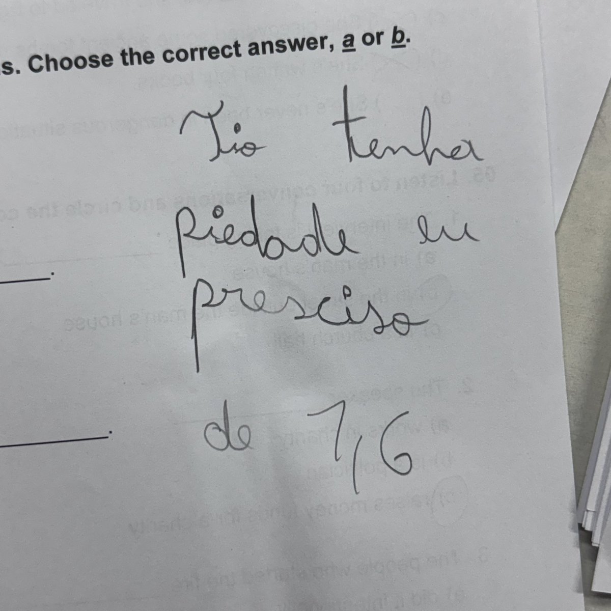 ai o período de provas….