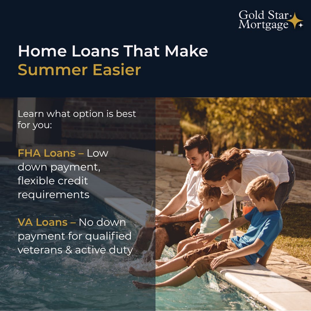 Summer’s heating up… but home financing doesn’t have to!  ☀️  We’ve got cool options for every budget.

Ready to see what you qualify for? Message us!

 #MortgageSavings  #HomeLoanOptions #FHALoan #VALoan  #SummerSavings