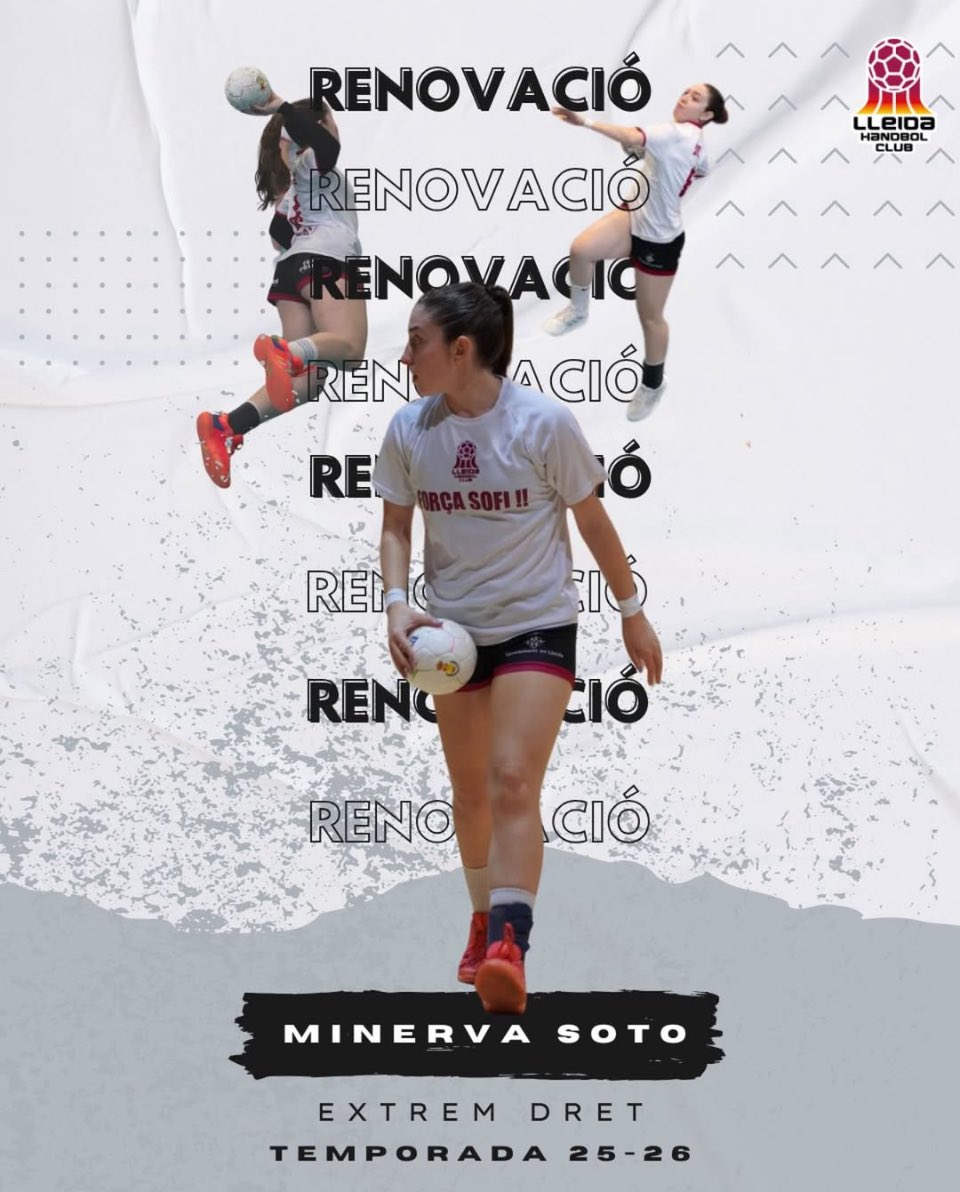 Una evolució imparable! 🚀 La Minerva Soto continuarà creixent i deixant empremta des de l’extrem dret una temporada més!