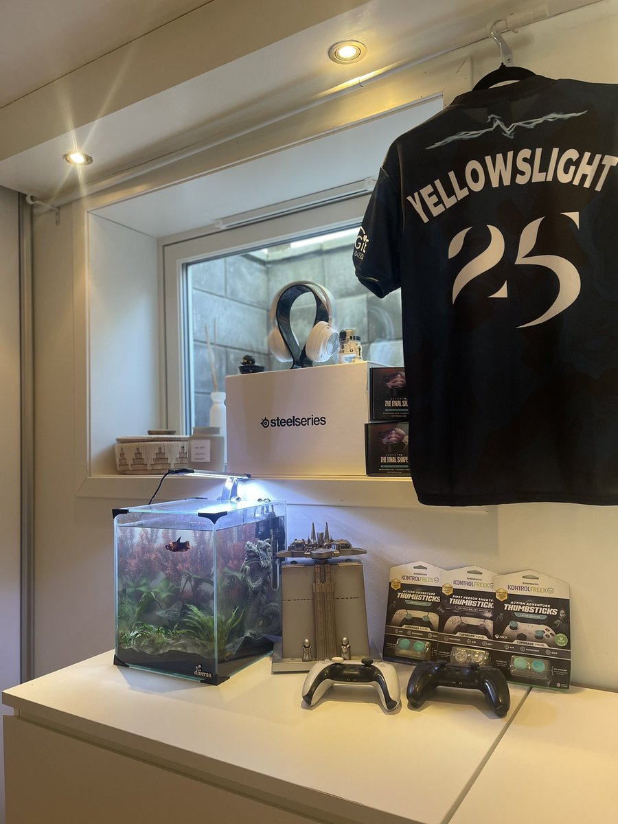 YellowsLight_'s tweet image. Love my little background behind me while gaming 🥰