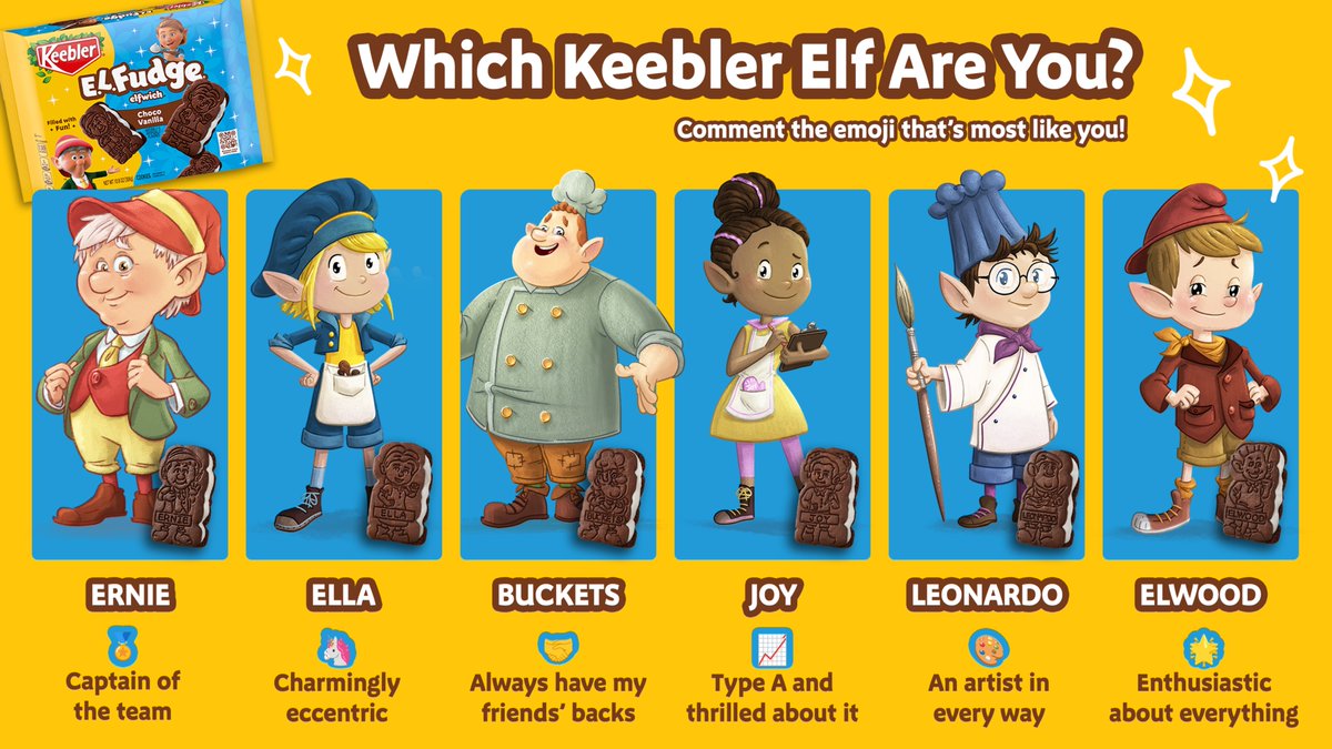 5 new elf friends in the Hollow Tree? Could this day get any better! Comment below which elf you’re most like! 😊

#ELFudge #ChocoVanilla #NewProduct #CookieInspo