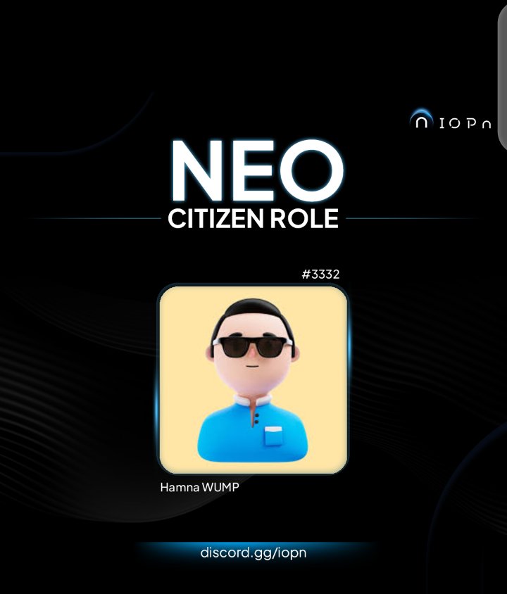 hamnanvd11's tweet photo. claimed my Neo-Citizen identity in @IOPn_io.
upcoming Layer-1 that I’m early to.
get yours at https://t.co/lLh79kxHjy https://t.co/m0dAOntlMX