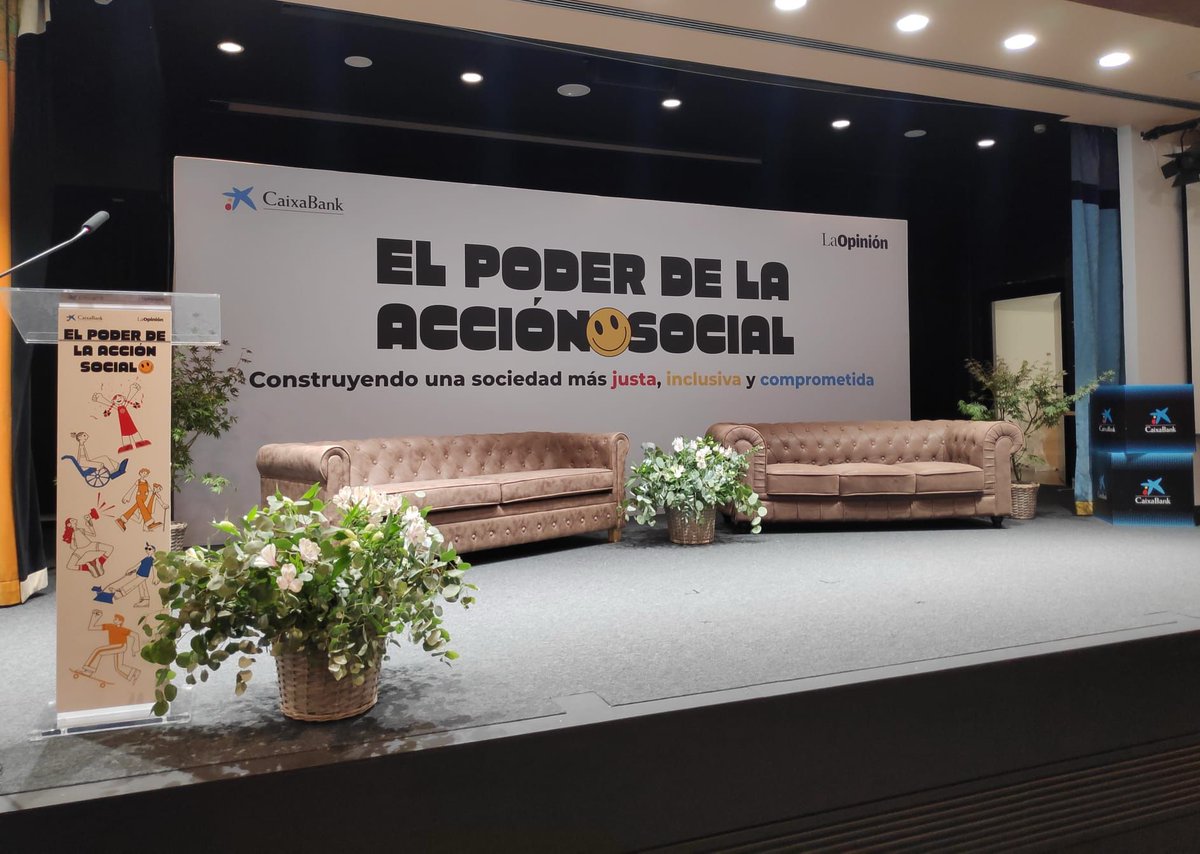 Hoy en el acto organizado por <a href="/diariolaopinion/">La Opinión de Murcia</a> y <a href="/caixabank/">CaixaBank</a> #ElPoderDeLaAccionSocial