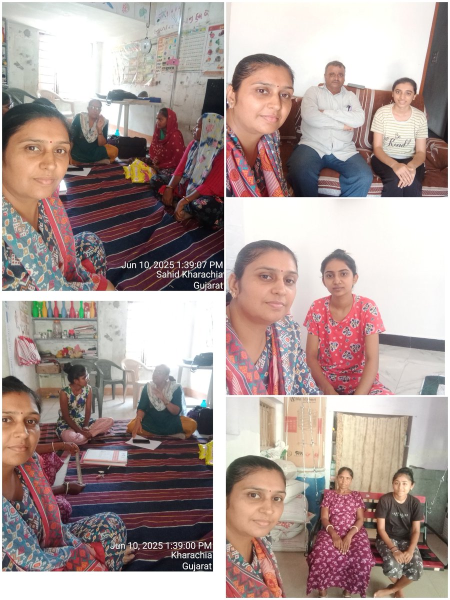 શાળા એ ન જતી કિશોરી ને શાળા પૂનઃ પ્રવેશ માટે સમપરામર્શ અને કિશોરી ના વાલી ની ગૃહ મુલાકાત કરવામાં આવેલ.