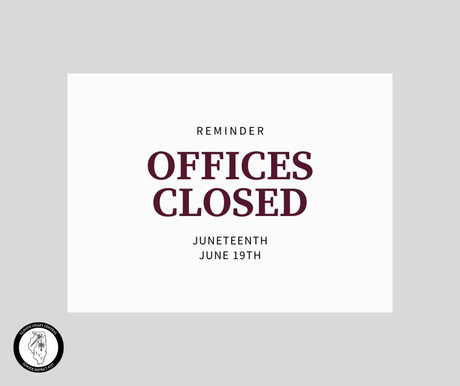 Our district and school offices are closed in observance of Juneteenth.
ivcschools.com