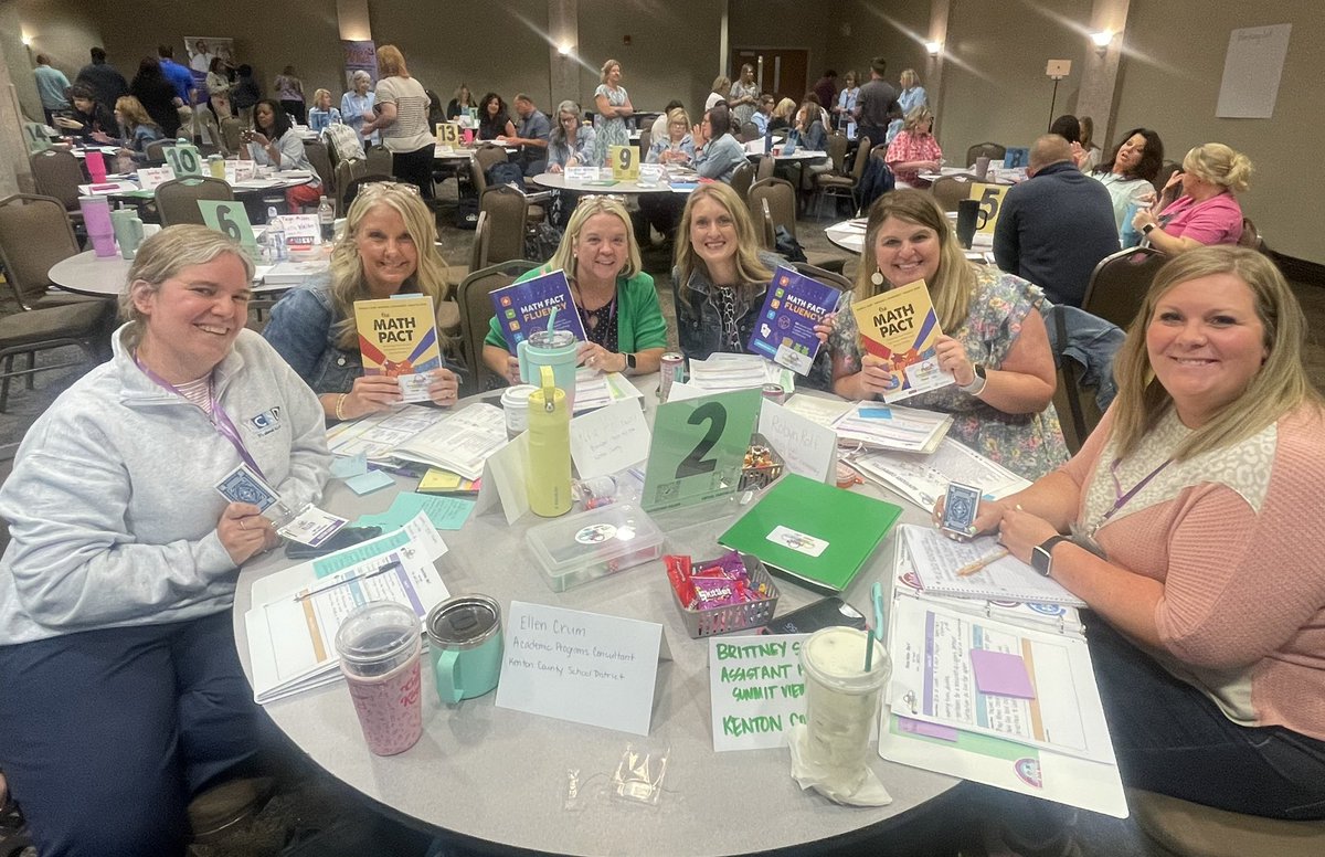 carriebholloway's tweet image. Working on our flexible thinking about math! We are 4+2=6 @TheKCSD participants in the @KYPIMSER Numeracy Counts Admin Academy #KyNC