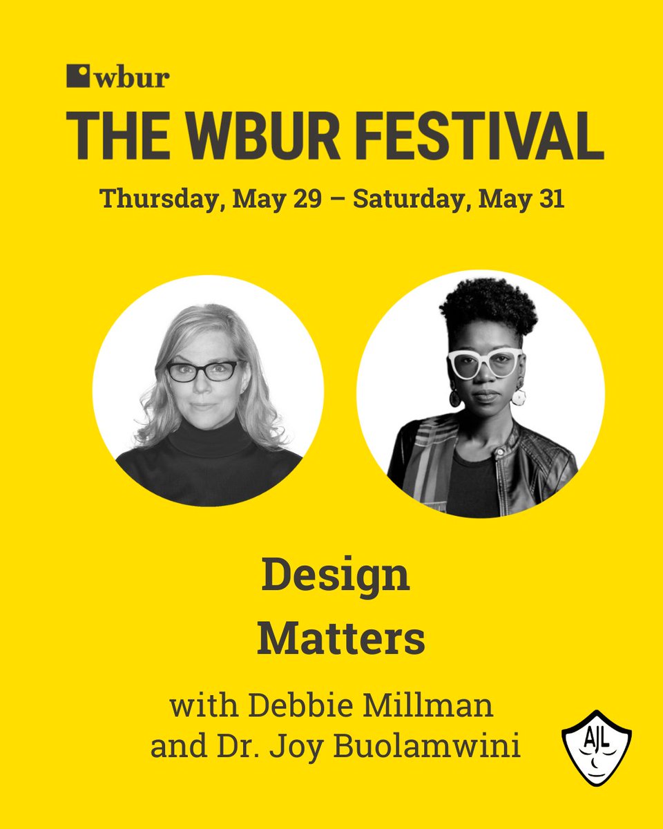 AJLUnited's tweet image. 🎙️ The tension between art and science has been a constant source of inspiration for AJL founder Dr. Joy (@jovialjoy), who has consistently defied labels and narrow definitions of her work.
She takes a deep dive into her career with podcast host @debbiemillman in a LIVE…