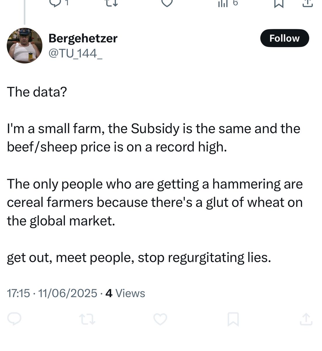 PaffyPete's tweet image. Honestly, can’t have a simple debate without being blocked.
It’s a social media platform where you engage and debate.
Well, @TU_144_ doesn’t think so.
